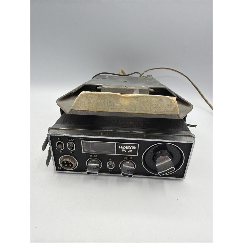 Vintage Robyn WV-23A 23 Channel CB Mobile Transceiver Gray Radio Japan Untested
